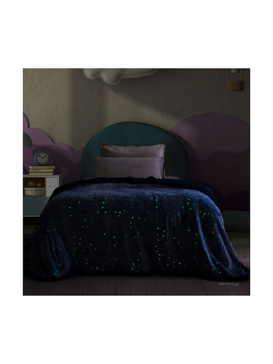 Palamaiki Velvet Blanket Spaceship Fluorescent Gray 160x220cm