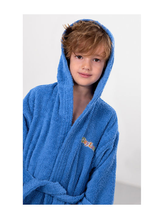 Guy Laroche Kids Hooded Bathrobe Tender Blue