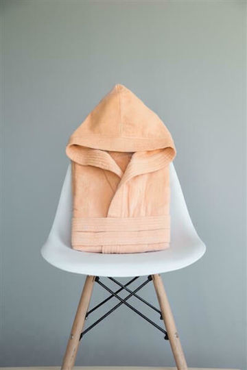 Nima Kids Hooded Bathrobe Wizard Light Salmon