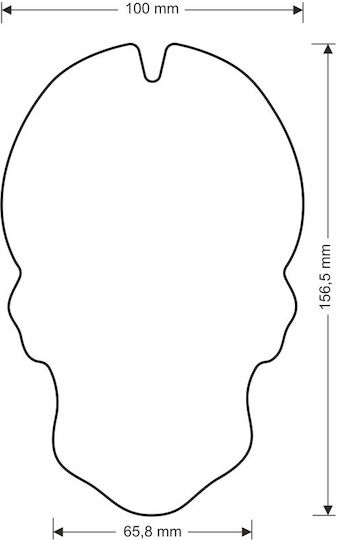 One Design Αυτοκόλλητο Προστατευτικό Ρεζερβουάρ Green Skull Πράσινο