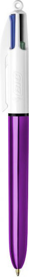 BIC 4 Colours Shine Στυλό Ballpoint Πολλαπλών Χρωμάτων