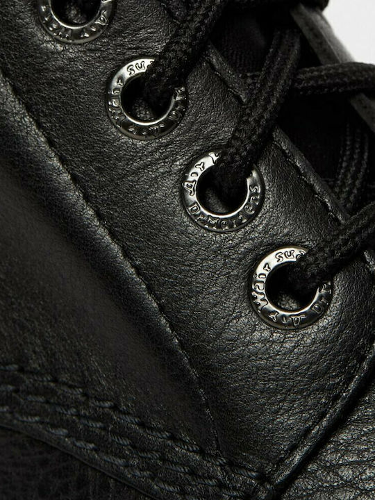 1460 Bex Pisa Leather Black Combat Boots