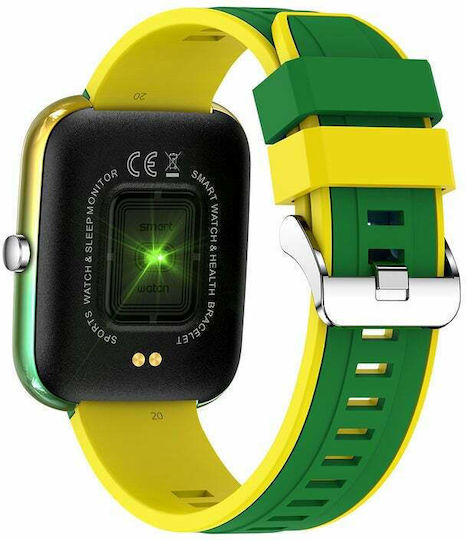 Colmi P8 BR 43mm Smartwatch (Green / Yellow)