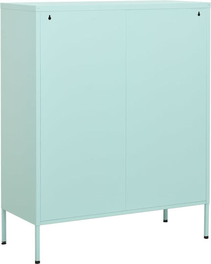 Metallisches Büroaufbewahrungsschubladenschrank Mint Grün 80x35x101,5cm