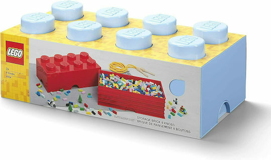 LEGO Kinder Aufbewahrungsbox aus Kunststoff 8-Stud Hellblau 50x25x17cm 1Stück