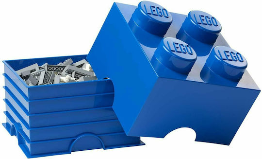LEGO Παιδικό Κουτί Αποθήκευσης από Πλαστικό 4-Stud Μπλε 25x25x18cm