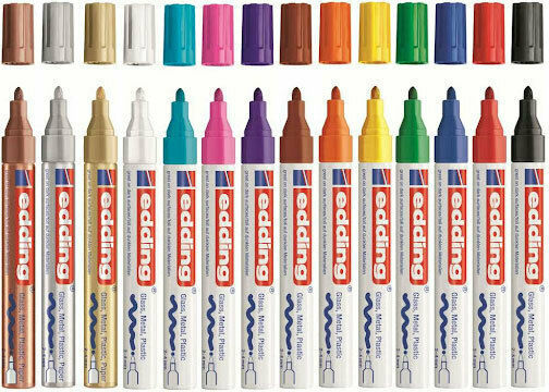 Edding 750 Permanent Markers 4mm Silver 54pcs