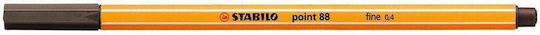 Stabilo Point 88 Μαρκαδόρος Σχεδίου Καφέ 0.4mm