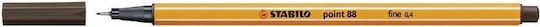 Stabilo Point 88 Μαρκαδόρος Σχεδίου Καφέ 0.4mm