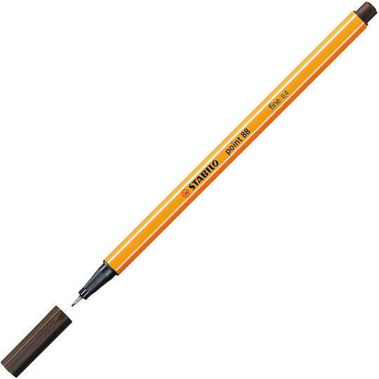 Stabilo Point 88 Μαρκαδόρος Σχεδίου Καφέ 0.4mm