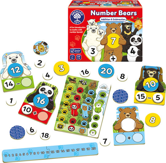 Board Game Number - Bears for 1-4 Players 5+ Years Old (EN) Orchard