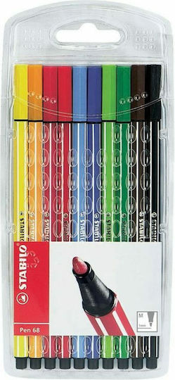 Stabilo Pen 68 Design Markers 1mm Multicolour 10pcs