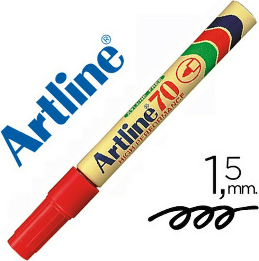 Artline 70 Permanent Marker 1.5mm Red