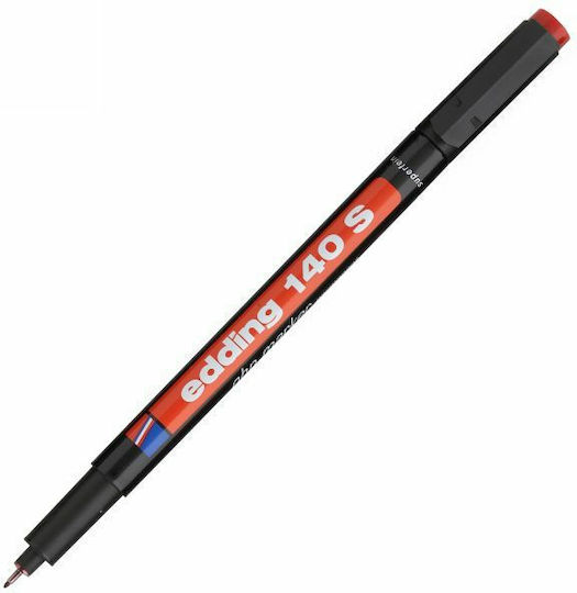Edding 140S Markere pentru Folii 0.3mm Roșii 140buc