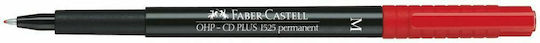 Faber-Castell Multimark 1525 CD/DVD Marker 1mm Red
