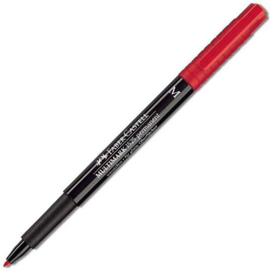 Faber-Castell Multimark 1525 CD/DVD Marker 1mm Red