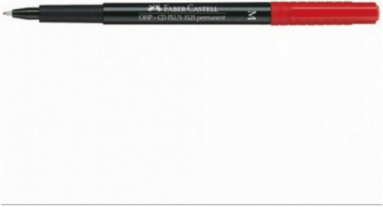 Faber-Castell Multimark 1525 CD/DVD Marker 1mm Red