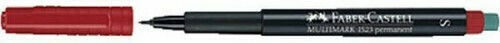Faber-Castell Multimark 1523 Μαρκαδόροι για CD/DVD Κόκκινοι 0.4mm Σετ 10τμχ