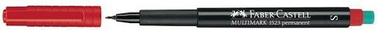 Faber-Castell Multimark 1523 Μαρκαδόροι για CD/DVD Κόκκινοι 0.4mm Σετ 10τμχ