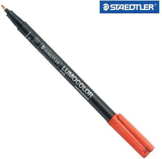 Staedtler Lumocolor 318 F Маркер за Рисуване 0.6мм Red (f)