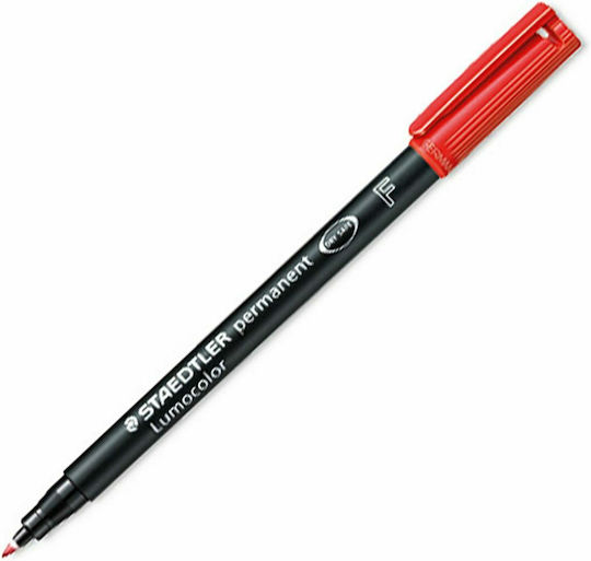 Staedtler Lumocolor 318 F Маркер за Рисуване 0.6мм Red (f)