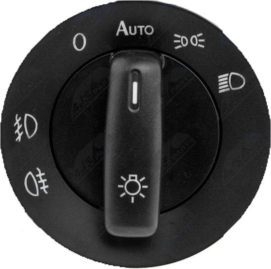NTY Car Light Switch for Volkswagen Golf / Passat / Jetta / Tiguan / Touran Black