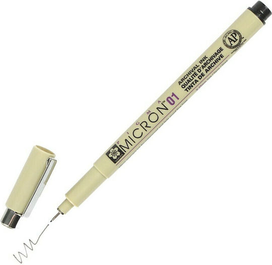 Sakura Pigma Micron 01 Μαρκαδόρος Σχεδίου Μαύρος 0.25mm