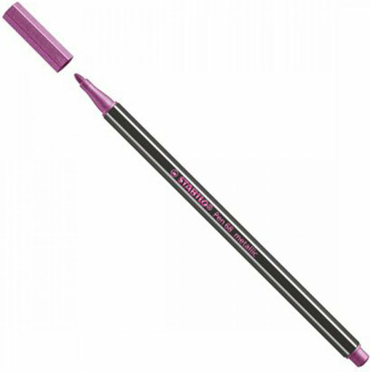 Stabilo Pen 68 Маркер за Рисуване 1.4мм Metallic Fuchsia