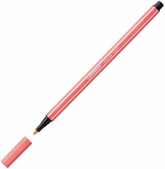 Stabilo Pen 68 Μαρκαδόρος Σχεδίου Fluo Red N 1mm