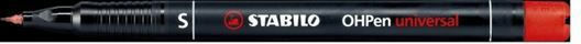 Stabilo OHPen Universal S Маркери за Прозрачни Филми 0.4мм Червен 40бр