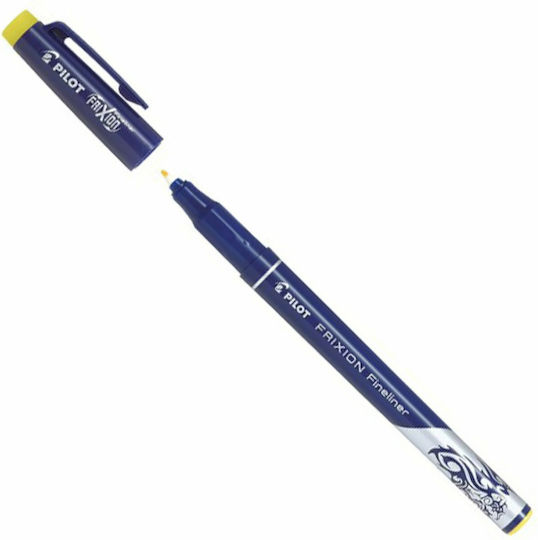 Pilot Frixion Fineliner Μαρκαδόρος Σχεδίου Κίτρινος 0.45mm