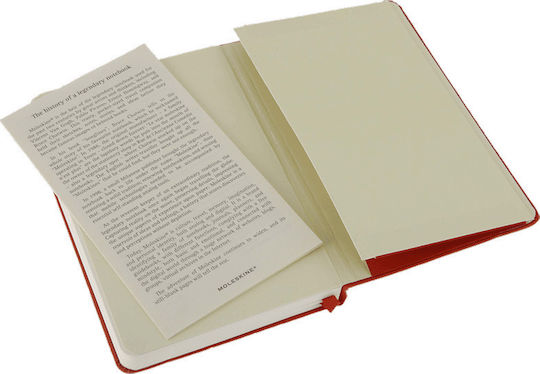 Moleskine Classic Collection Σημειωματάριο A5 Bullet 240 Φύλλων με Λευκές Σελίδες με Σκληρό Εξώφυλλο και Λάστιχο Κόκκινο