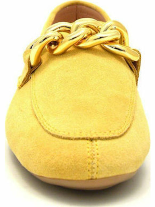 Women's Loafers in Yellow Color