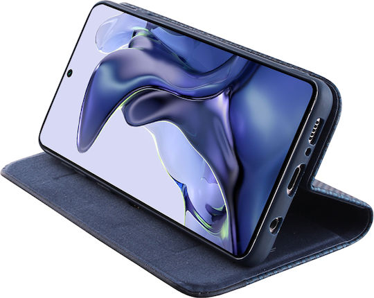 Idol 1991 Elite Anti-RFID Книга Изкуствена кожа Син (Xiaomi 11T / 11T Pro)