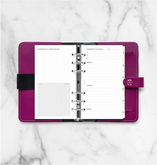 Filofax Personal Ανταλλακτικές Κόλλες A6 56 Φύλλων Ριγέ Λευκές