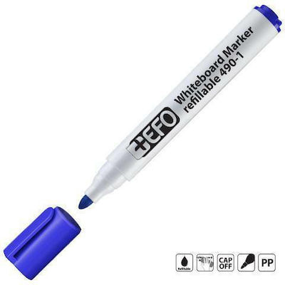 +Efo Whiteboard Marker 3mm Blue