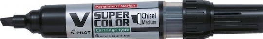 Pilot V-Super Color Permanent Marker 0.9mm Schwarz