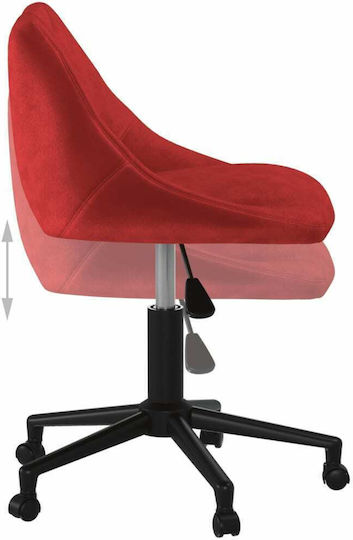 vidaXL Scaun De Birou Burgundy