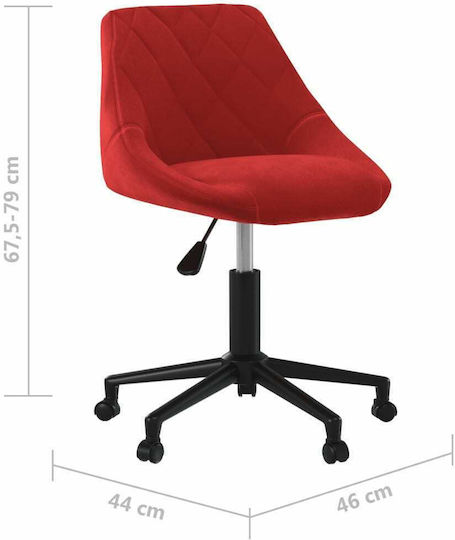 vidaXL Scaun De Birou Burgundy