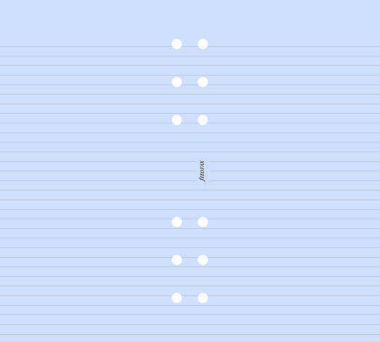 Filofax Ανταλλακτικές Κόλλες A6 20 Φύλλων Ριγέ Μωβ