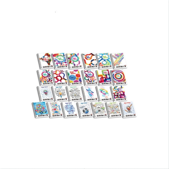 Skag No 1 Notebook Spiral 60 Sheets A7 Ruled Multicolour (Μiscellaneous Designs/Colors)