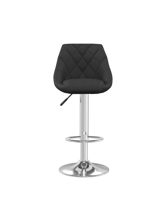 Scaune Bar cu Spătar & Înălțime Reglabilă Negru 2buc 46x44x82-103buc