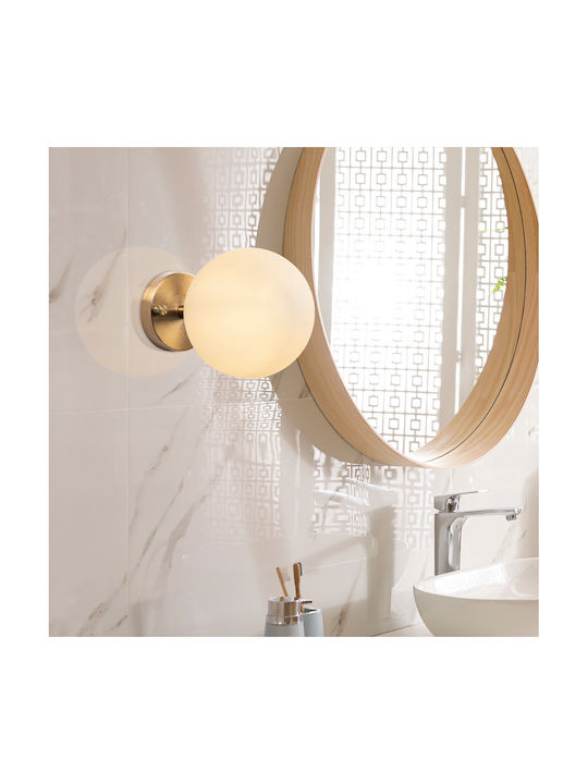 Opviq Lumină De perete Auriu 15x15cm