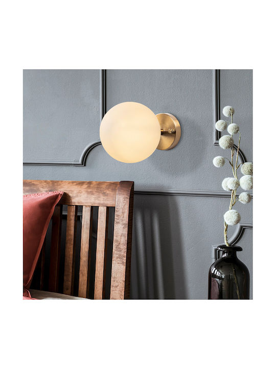 Opviq Modern Lumină de Perete cu Soclu E14 Auriu 15x15cm