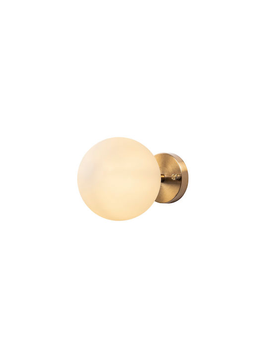 Opviq Modern Lumină de Perete cu Soclu E14 Auriu 15x15cm