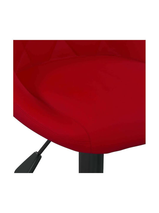 Stool Bar with Back & Adjustable Height Bordeaux 46x44x82cm