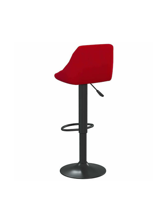 Stool Bar with Back & Adjustable Height Bordeaux 46x44x82cm