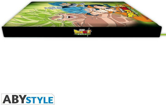 Abysse Broly Vs Goku and Vegeta Σημειωματάριο A5 90 Φύλλων Ριγέ με Σκληρό Εξώφυλλο Πολύχρωμο