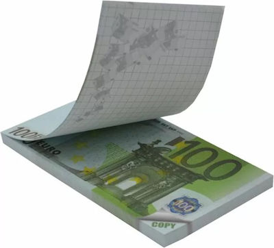 Uni Pap Money Notes 100€ Bloc de Notițe Pătrat Verde