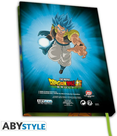 Abysse Broly Vs Goku and Vegeta Σημειωματάριο A5 90 Φύλλων Ριγέ με Σκληρό Εξώφυλλο Πολύχρωμο